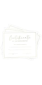 Blank Gift Certificates with Envelopes, 3.5" x 7.25" Blank Gift Certificates for Business, Christmas Gifts, Salon, Spa, Birthday, Mother’s Day or Holiday Gifting, 25 Custom Cards (Gold)