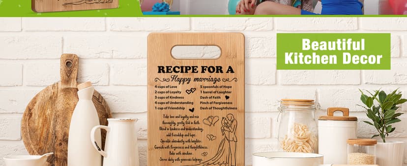 Wedding Gift for Couple 2025, Bridal Shower Gifts for Bride and Groom Engagement, Happy Marriage Cutting Board, Gifts for Wedding Shower, Newlywed Mr and Mrs Gifts Bride to Be Gifts