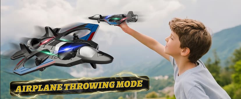4DRC RC Planes Remote Control Airplanes for Kids, Foam Remote Control Planes for Kids Adults Beginners, Remote Control Helicopter Fighter Jet Drones for Kids Adults, 360° Flip Easy to Fly