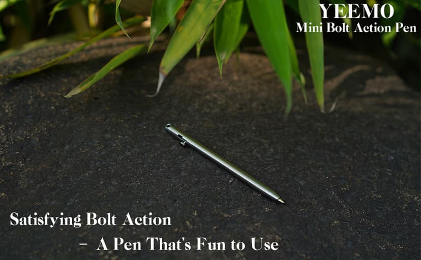 Mini Pen,Non-Toxic Titanium EDC Pen with Keychain, Compact and Stylish Small Pen(Only 82mm in Length and Comes with 2 Refill Cartridges)
