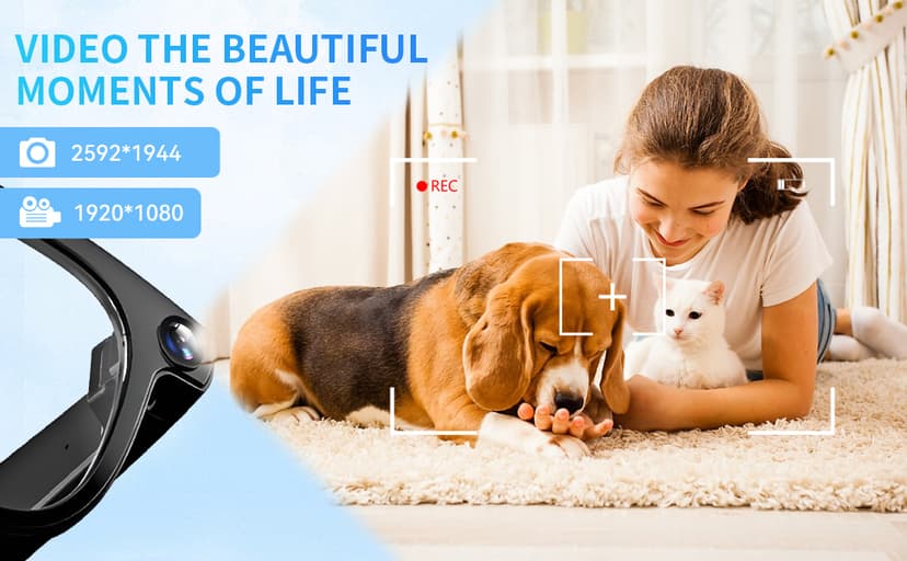 AI Translation Smart Glasses with 800W Camera, ENC Noise Cancelling Bluetooth 5.0, Real-Time Multilingual Translation (25 Languages), ChatGPT Compatible for Travel & Business (Black)