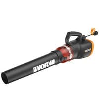WORX WG505 Trivac 12 Amp 3-in-1 Electric Leaf Blower/Leaf Vacuum/Mulcher, Metal Impeller for Fine Mulching