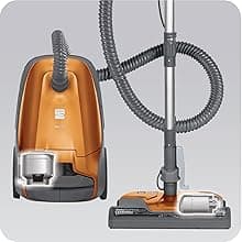 Kenmore 81214 200 Series Pet Friendly Lightweight Bagged Canister Vacuum with HEPA, 2 Motor System, and 3 Cleaning Tools-Orange