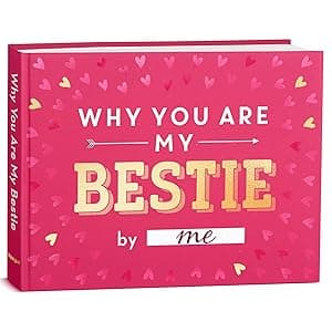 What I Love about Bestie Book - Best Friend Unique Gifts For Women, Friendship Gifts For Women - Best Friend Birthday Gifts - Personalized Christmas Gifts for Best Friends Fill-in-the-Blank Journal