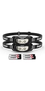 Energizer LED Headlamp PRO (2-Pack), IPX4 Water Resistant Headlamps, High-Performance Head Light for Outdoors, Camping, Running, Storm, Survival LED Light for Emergencies (Batteries Included)