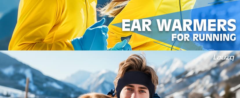 Lauzq Winter Fleece Ear Warmers Muffs Headband for Men Women Kids Ski Running Cycling