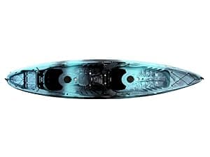 Perception Rambler | Sit on Top Tandem Kayak | Recreational Kayak for Two | Storage with Tie Downs