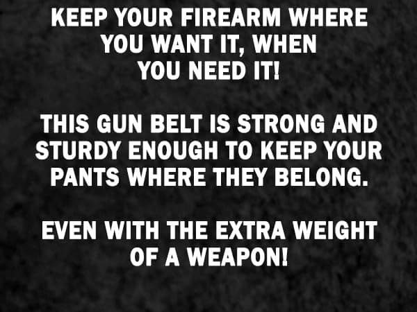 Relentless Tactical The Ultimate Leather Gun Belt | Made in USA | Concealed Carry EDC Belt for Men