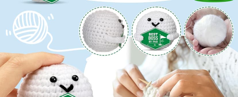 Funny Crochet Golf Ball Accessories Christmas Stocking Stuffers for Boyfriend Him Fiance Anniversary Valentines Romantic Gift Gifts for Boyfriend Bf Birthday - Sweetest Day Gifts for Him Men B0GDGBKLKJ
