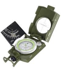 AOFAR Military Compass,AF-4580 Lensatic Sighting, Waterproof and Shakeproof with Map Measurer Distance Calculator, Pouch for Camping, Hiking