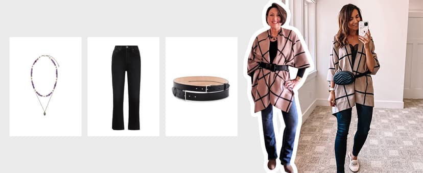 Moss Rose Women's Shawl Wrap Poncho Ruana Cape Open Front Cardigan Shawls for Fall Winter