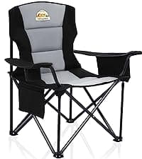 Colegence Oversized Padded Zero Gravity Lounge Chair, Foldable Patio Anti Gravity Reclining Chairs Folding Lawn Recliner with Cup Holder for Yard, Camping, Outdoor, Support 350 LBS, Black
