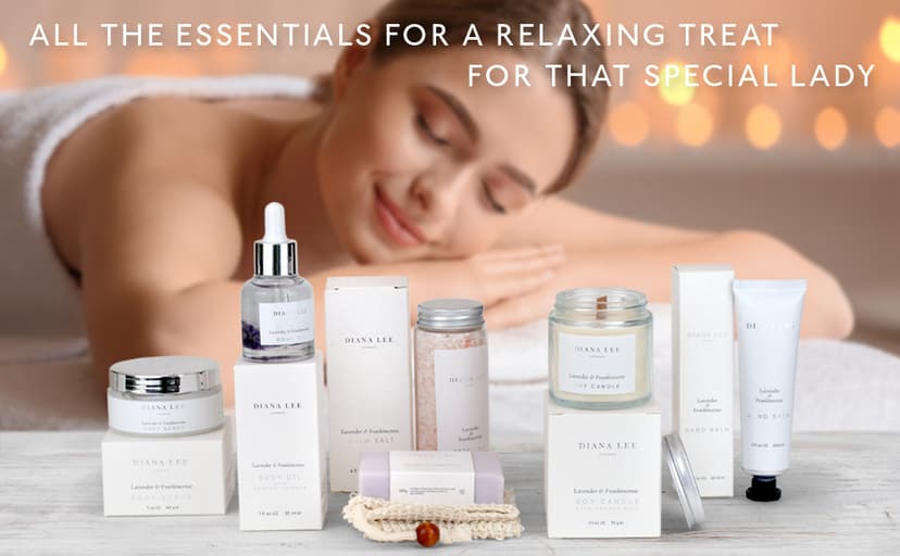 Luxury Spa Gift Basket for Women - 10 Relaxing Spa Birthday Gifts for Women with Lavender. Bridal Shower Gifts for Woman with Self Care Kit. Get Well Soon Package for Mother Sister.