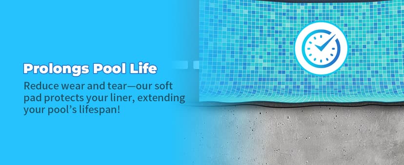 AquaJoyer 15' Round Thicker Heavy Duty Pool Liner Pad for Above Ground Pool, Pool Padding Underlayment for Pool Bottom, Protects Pool Prevents Punctures Weed Barrier Comfortable underfoot