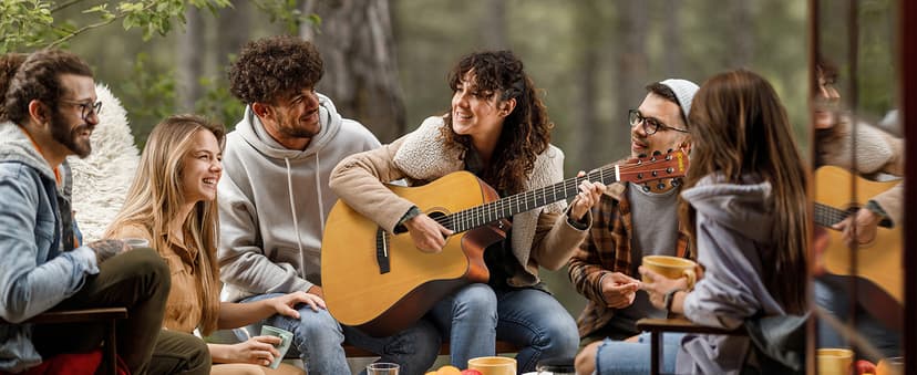 Donner 41” Acoustic Guitar Bundle for Beginners Adults with Online Lesson, 4/4 Full Size Steel Acustica Guitarra with Gig Bag, Tuner, Strap, Strings, Picks, Capos, Cutaway, Natural, DAG-1C/DAD-110C