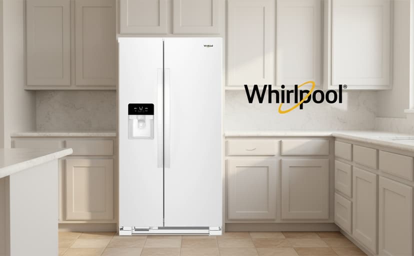 Whirlpool WRS321SDHW 21 cu.ft. White Side-by-Side Refrigerator