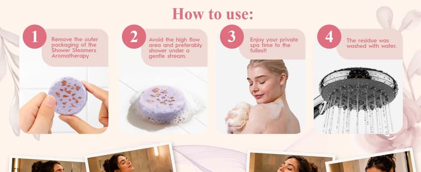 Shower Steamers Aromatherapy Birthday Gifts for Women - SWCANDY 8 Pcs Stocking Stuffers White Elephant Gifts for Adults Mom Men Teen Self Care with Natural Essential Oils Relaxation Home SPA Christmas