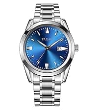 OLEVS Mens Silver Watches Luxury Waterproof Silver Watch for Men Analog Quartz Stainless Steel Men's Dress Watches Classic Casual Wrist Watch Large Face with Date Relojes para Hombres