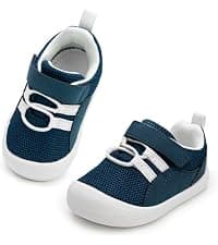 Wide Toe Box Lightweight Non-Slip Outsole Breathable Mesh Upper Birthday Gifts Infant Toddler Baby Zero Drop Shoes Boy Girl First Walking Shoes 6-30 Months B0FNWXKQQ8