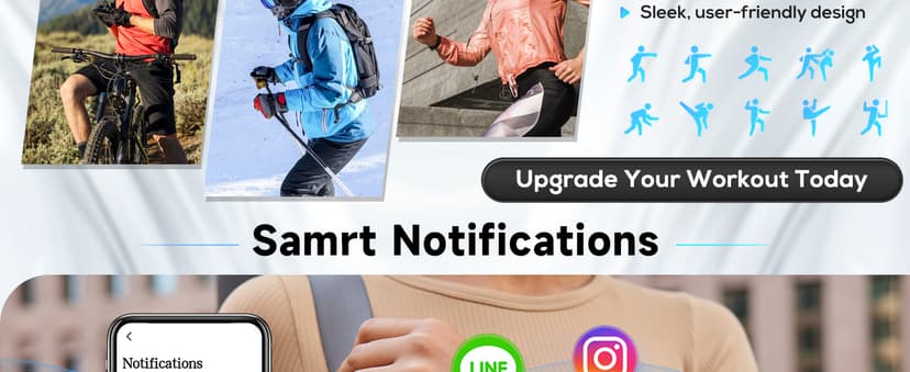 TRAUSI TRAUSI Smart Watches for Women Men, 1.83" HD Smartwatch with 110 Sports Modes, IP67 Waterproof, Bluetooth Call and Music Control;Heart Rate and Sleep Monitor (Black)