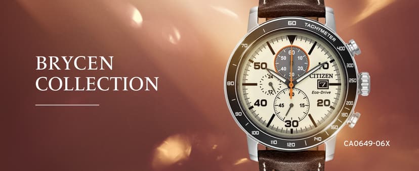 Citizen Men's Eco-Drive Weekender Brycen Chronograph Watch Stainless Steel Case