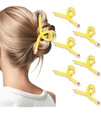 Back to School Jaw Barrettes Cute Teacher Appreciation Gift Accessories Party Costume Christmas YARIEW Pencil Hair Claw Clips for Women Thick Hair Clips for Teacher Gifts B0DSB6GNKS