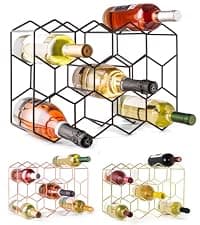 Gusto Nostro Crystal Wine Decanter with Aerator Pourer - Premium Hand-blown Lead-free Glass Wine Decanter Set for Red Wines - Carafe with Lid Filter for Smooth Pouring - Stainless Steel Spout Included