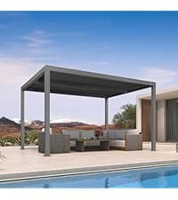 PURPLE LEAF Patio Chaise Lounge Chair Set of 3 Outside Aluminum Plastic Stackable Tanning Chairs with Armrests and Side Table for Pool Sunbathing Beach Deck Outdoor Lounger, Taupe