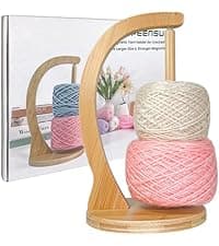 SPEENSUN Yarn Winder, Yarn Winder for Crocheting, 3.5 OZ Easy-to-Install and Efficiently Yarn Ball Winder with Lower Noise, Yarn Spinner for Crochet and Knitting Lover for Yarns Below Size 5