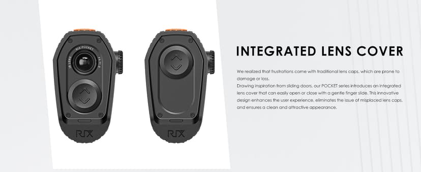 RIX Pocket K2 Portable Thermal Monocular for Hunting, 256x192 (50Hz), Wi-Fi, Handheld Night Vision Monocular
