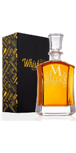 Amazing Items Set of 4 - Personalized Whiskey Glasses w/Name & Initial - 9 Designs - 9 oz, Limited Edition Monogrammed Rocks Glasses for Men, Dad Gifts