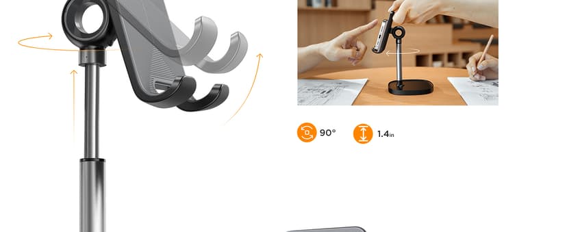 Office Gifts for Women, iPhone Stand, Gadgets for Men, Office Decor, Gaming Desk Accessories for Samsung Fold 8, Switch, iPad LISEN Cell Phone Stand Phone Holder for Desk, Office Decor Gadgets for Men B07Z82895W