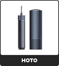 1/4'' Hex, Magnetic Lid, 1500mAh Rechargeable, LED Light, Ideal for Furniture Assembly, Home Improvement, and Garage Projects HOTO 25-Piece Upgraded Electric Screwdriver Kit, Cordless Screwdriver B0BLMQ8BXB
