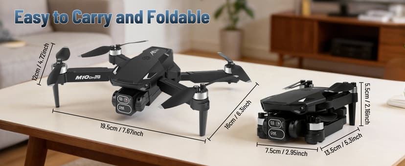 Mini Drone with Camera, 4K HD FPV Drone for Beginners,Brushless Motor, Altitude Hold, Gesture Selfie, One key Return/Emergency Stop,3D Flips, Waypoint Fly, 2 Batteries,Foldable RC Quadcopter.