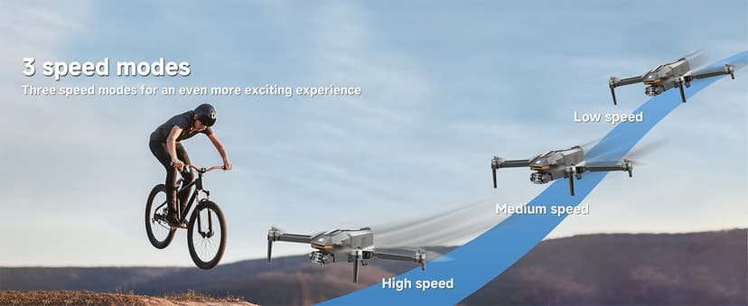 PLEGBLE Drones with Camera for Adults 4K, FPV Beginner Drone with One Key Take Off/Landing, Emergency Stop, Brushless Motor, 2 Batteries 30 Mins Flight Time, Under 249g, Toys Gifts for Teen Boys Kids