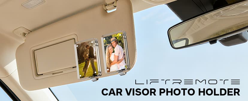 Magnetic Car Photo Holder, Car Accessories Birthday Gifts for Boyfriend, Personalized Car Picture Frame Magnetic Car Visor Picture Clip, Valentine's Day Gifts for Boyfriend, 2Pack B0F8JH118V