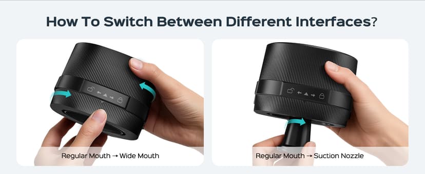 ZIWEO Mason Jar Vacuum Sealer Kit for Wide Mouth and Regular Mouth Mason Jars, Electric Vacuum Sealer with Suction Nozzle, 10 Lids and 1 Vacuum Bag, Compact and Auto Stop Design