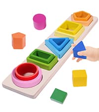 Montessori Toys for 1+ Year Old, Toddler 18 Month Old Toy Color Sorting Preschool Learning Activities, Fine Motor Skills Sensory Toys for Toddlers 1-3, 1 2 3 Year Old Girl Boy Baby Gifts