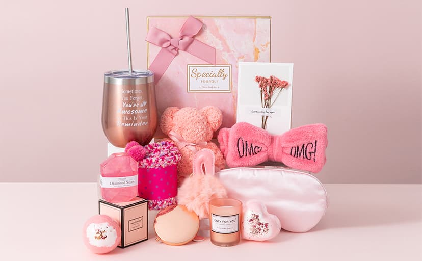 Gifts Basket for Women - Birthday Gifts for Women,Women Gifts Set Contains 13 Items Unique Female Gift Ideas,Relaxing Care Package Self Care Gift Box for Women Mom Wife Bestie Sister