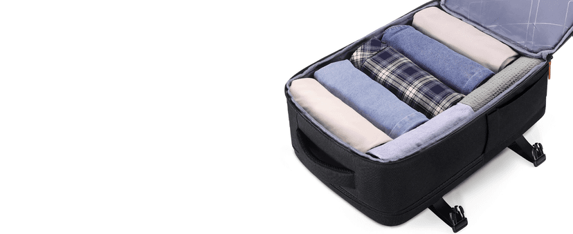 UKEIN Luggage Sets 3 Piece, Carry On Luggage 20In With Spinner Wheels,PC Hardside Suitcase Set with TSA Lock,Durable Carry On Suitcase With Travel Backpack for Men (Black, 3 piece set (20inch))