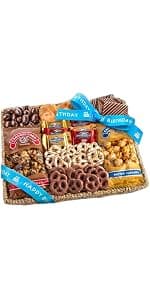 A Gift Inside Sympathy Gift Basket, Chocolate Gift Basket with Gourmet Chocolates, Sweet Treats & Snacks, Thinking of You Gift for Friends, Family & Coworkers B084XVVPQL