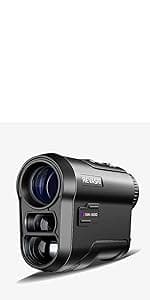 REVASRI Hunting Laser Rangefinder with Rechargeable Battery 1000 Yards Hunting Range Finder with Target Acquisition Technology Easy-to-Use Clear Accurate Rangefinders for Hunters