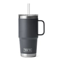 YETI Rambler 16 oz Travel Bottle, Stainless Steel, Vacuum Insulated with Leakproof Commuter Cap, Black
