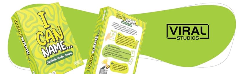 I Can Name... | Fast-Paced Family Party Game of Bidding & Brainpower | Hilarious Card Game Night, Party Game for Teens, and Adults, for Groups and Gatherings | 325 Fun Challenge Cards
