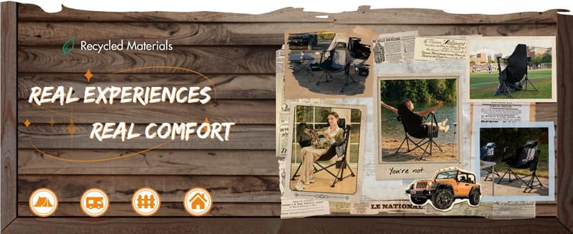 Portal Hammock Camping Chair Heavy Duty 400lbs - Swinging Chair Outdoor with Adjustable Recline & Headrest Pillow, Portable Hammock Swing Chair for Camping Beach Sports Events, Black