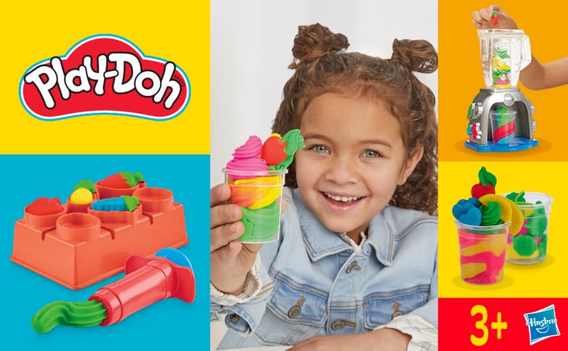 Play Doh Swirlin' Smoothies Toy Blender Playset, Play Kitchen Appliances, Kids Arts and Crafts Toys for 3 Year Old Girls and Boys and Up B0C3528VHM