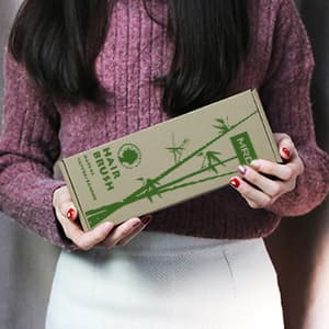 MRD Hair Brush Set, Natural Bamboo Comb Paddle Detangling Hairbrush, Wide-tooth and tail comb No Bristle, suit for Women Men and Kids Thick/Thin/Curly/Dry Hair Gift kit