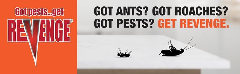 Revenge Spider & Ground Bee Killer for Indoors and Outdoors, 10 oz Ready-to-Use Dust Treatment Repels Ants, Bees, Roaches, Spiders and More