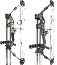 Archery Compound Bow Set 20-70 LBS, Draw Length 19"-31", up to IBO 320 fps, Hunting Compound Bow with All Accessories for Archery Hunting Target Shooting Practice RTH