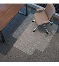 Kuyal Office Chair Mat for Carpet, 32x48 Clear Heavy Duty Computer Chair Mat, Under Desk Protector Carpeted Floors Mat, Easy Chair Movement,Ship Flat